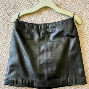 XOXO Mini Soft Leather Skirt